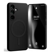 Huse si carcase Samsung Galaxy S25, Carcasa Mercury Goospery Semi-Silicone cu MagSafe compatibila cu Samsung Galaxy S25, Negru, lerato.ro