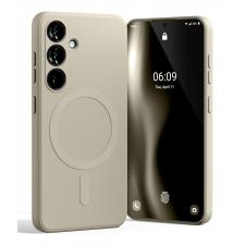 Carcasa Mercury Goospery Semi-Silicone cu MagSafe compatibila cu Samsung Galaxy S25, Stone