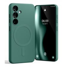 Carcasa Mercury Goospery Semi-Silicone cu MagSafe compatibila cu Samsung Galaxy S25, Verde