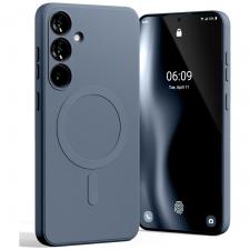 Carcasa Mercury Goospery Semi-Silicone cu MagSafe compatibila cu Samsung Galaxy S25 Plus, Sierra Blue