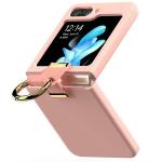 Carcasa Mercury Gold Ring compatibila cu Samsung Galaxy Z Flip 6, Roz 2 - lerato.ro
