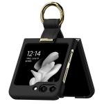 Carcasa Mercury Gold Ring compatibila cu Samsung Galaxy Z Flip 6, Negru 3 - lerato.ro