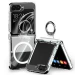 Carcasa Mercury Pro Ring cu MagSafe compatibila cu Samsung Galaxy Z Flip 6, Transparent 2 - lerato.ro