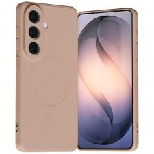 Carcasa Mercury Semi Silicone cu MagSafe compatibila cu Samsung Galaxy S26, Pink Sand