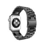 Curea din otel inoxidabil Mercury Metal compatibila cu Apple Watch 4/5/6/7/SE, 44/45mm, Negru 4 - lerato.ro
