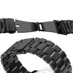 Curea din otel inoxidabil Mercury Metal compatibila cu Apple Watch 4/5/6/7/SE, 44/45mm, Negru 5 - lerato.ro