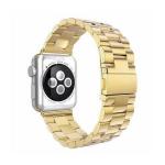 Curea din otel inoxidabil Mercury Metal compatibila cu Apple Watch 38/40/41mm, Gold 3 - lerato.ro