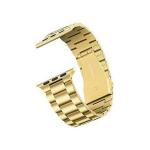 Curea din otel inoxidabil Mercury Metal compatibila cu Apple Watch 38/40/41mm, Gold 4 - lerato.ro