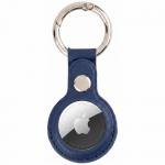 Husa de protectie din piele ecologica Mercury compatibila cu Apple AirTag, Navy Blue 2 - lerato.ro