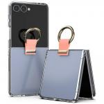 Husa Mercury Golden Bell compatibila cu Samsung Galaxy Z Flip 8, Transparent / Roz 2 - lerato.ro