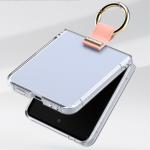 Husa Mercury Golden Bell compatibila cu Samsung Galaxy Z Flip 8, Transparent / Roz 3 - lerato.ro
