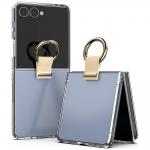 Carcasa Mercury Golden Bell Clear compatibila cu Samsung Galaxy Z Flip 8, Transparent / Bej 2 - lerato.ro