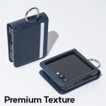 Carcasa Mercury Basic Diary compatibila cu Samsung Galaxy Z Flip 8, Navy Blue 3 - lerato.ro