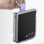 Carcasa Mercury Golden Bell Clear compatibila cu Samsung Galaxy Z Flip 8, Transparent / Violet 3 - lerato.ro