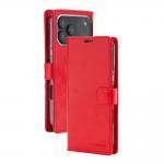Husa flip cover Mercury BlueMoon Diary cu MagSafe compatibila cu iPhone 17 Pro Max / 18 Pro Max, Rosu 2 - lerato.ro