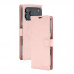 Husa flip cover Mercury BlueMoon Diary cu MagSafe compatibila cu iPhone 17 Pro Max / 18 Pro Max, Rose Gold 2 - lerato.ro