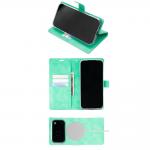 Husa flip cover Mercury BlueMoon Diary cu MagSafe compatibila cu iPhone 17 Pro Max / 18 Pro Max, Mint 3 - lerato.ro