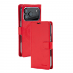 Husa flip cover Mercury BlueMoon Diary cu MagSafe compatibila cu iPhone 17 Pro / 18 Pro, Rosu 2 - lerato.ro