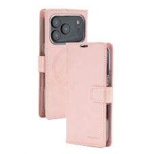 Husa flip cover Mercury BlueMoon Diary cu MagSafe compatibila cu iPhone 17 Pro / 18 Pro, Rose Gold