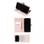 Husa flip cover Mercury BlueMoon Diary cu MagSafe compatibila cu iPhone 17 Pro / 18 Pro, Rose Gold 3 - lerato.ro