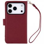 Husa flip cover Mercury Essential Diary compatibila cu iPhone 18 Pro / 17 Pro, Burgundy 2 - lerato.ro