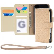 Huse si carcase iPhone 18 Pro, Husa flip cover Mercury Luxe Diary compatibila cu iPhone 18 Pro / 17 Pro, Bej, lerato.ro