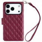 Husa flip cover Mercury Luxe Diary compatibila cu iPhone 18 Pro / 17 Pro, Burgundy 4 - lerato.ro