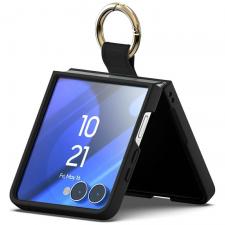 Carcasa Mercury Gold Ring compatibila cu Samsung Galaxy Z Flip 7, Negru