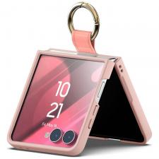 Carcasa Mercury Gold Ring compatibila cu Samsung Galaxy Z Flip 7, Roz