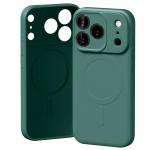 Carcasa Mercury Semi Silicone cu MagSafe compatibila cu iPhone 17 Pro, Green 2 - lerato.ro