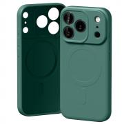 Carcasa Mercury Semi Silicone cu MagSafe compatibila cu iPhone 17 Pro, Green