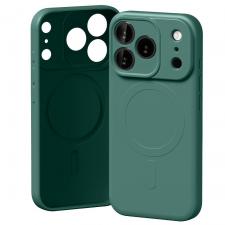 Carcasa Mercury Semi Silicone cu MagSafe compatibila cu iPhone 17 Pro, Green