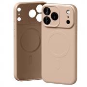 Carcasa Mercury Semi Silicone cu MagSafe compatibila cu iPhone 17 Pro Max, Pink Sand