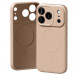 Carcasa Mercury Semi Silicone cu MagSafe compatibila cu iPhone 17 Pro, Pink Sand 2 - lerato.ro