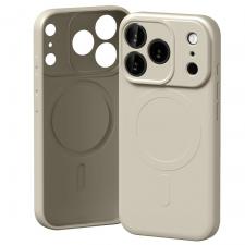 Carcasa Mercury Semi Silicone cu MagSafe compatibila cu iPhone 17 Pro, Stone