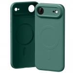 Carcasa Mercury Semi-Silicone cu MagSafe compatibila cu iPhone 17 Air, Green 2 - lerato.ro