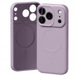 Carcasa Mercury Semi Silicone cu MagSafe compatibila cu iPhone 17 Pro, Lavander Gray 2 - lerato.ro