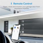 Kit Smart Meross pentru control usa garaj, actionare electrica, WiFi, Compatibil cu Apple HomeKit, Alb