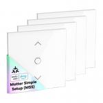 Set 4 comutatoare Smart MEROSS MRS100MA pentru jaluzele/obloane, Control Vocal / Aplicatie, Programabil, Compatibil Matter, Wi-Fi, Alb 2 - lerato.ro
