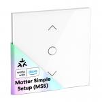 Set 4 comutatoare Smart MEROSS MRS100MA pentru jaluzele/obloane, Control Vocal / Aplicatie, Programabil, Compatibil Matter, Wi-Fi, Alb 3 - lerato.ro