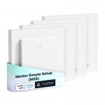 Set 4 comutatoare Smart MEROSS MRS105MA-EU pentru jaluzele/obloane, Control Vocal / Aplicatie, Programabil, Compatibil Matter, Wi-Fi, Alb 2 - lerato.ro