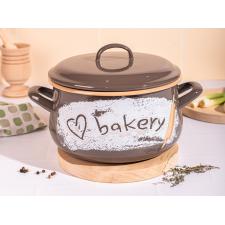 Oala din email cu capac Metalac Bakery, 20cm, 4l, Graphics
