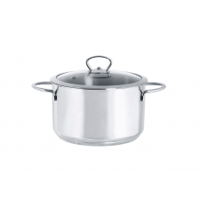Oala din ixox cu capac din sticla Metalac Kulinaria, 20cm, 3.8l, Inox