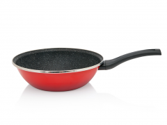 Tigaie adanca Metalac, Granit Induction, 26cm, 3.3l, Rosu