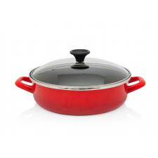 Tigai si seturi, Tigaie antiaderenta Metalac, Granit Induction, 26cm, 3.6l, Rosu, lerato.ro