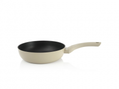 Tigaie adanca Metalac Nektar, Aluminiu, 24cm, 2.6l, Bej