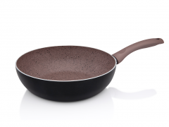 Tigaie adanca Metalac Melodia, Aluminiu, 26cm, 3.3l, Negru