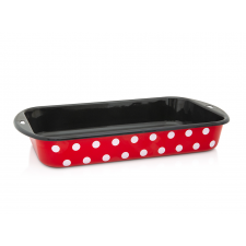 Tava Metalac Tufne, Email, 4l, 34cm, Rosu