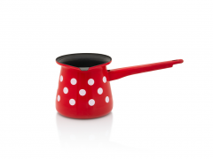 Ibric cafea Metalac Tufne, Email, 0.7l, 7cm, Rosu