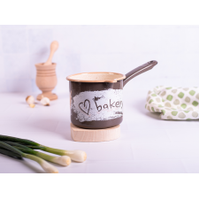 Ibric cu maner lung Metalac Bakery, Email, 1.2l, 12cm, Graphics